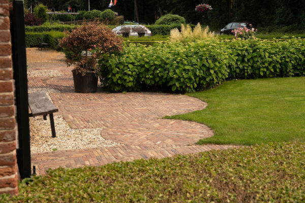 Sierbestrating natuurlijke vormen